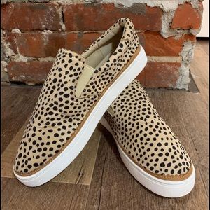 Animal Print Slip-on Sneakers - size 10